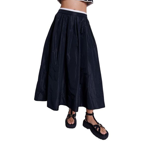 Maje 'Juraly' Black Polyester Skirt Size 36 - Picture 1 of 5